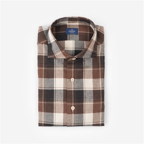 Camicia in cotone Check (Sabbia) 